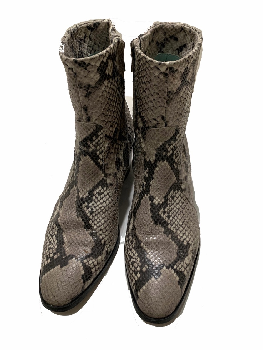 AERA Python-Effect Ankle Boots - Picture 6 of 9